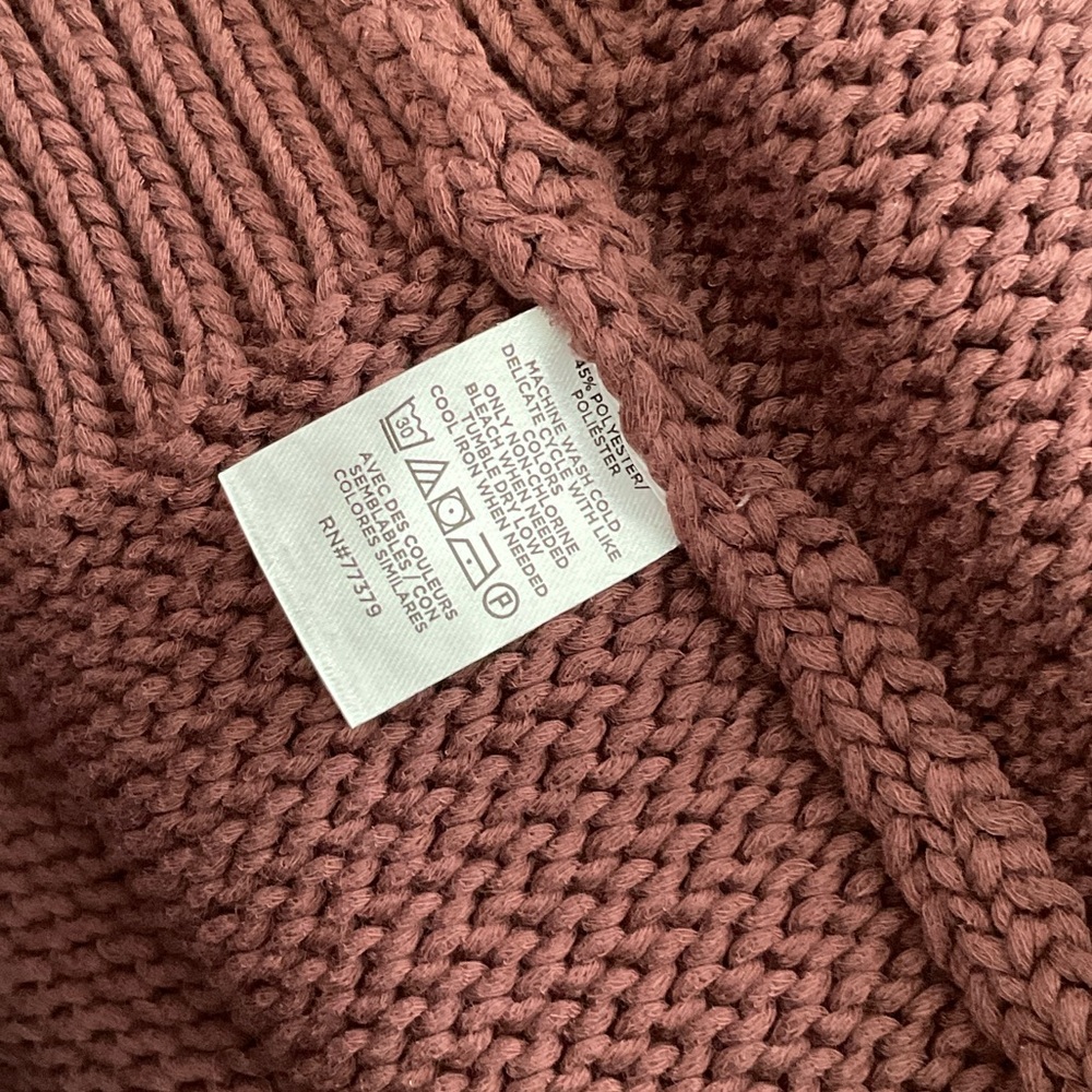 Ann Taylor Weekend Collection Chunky Wedge Sweater Tee Brown Size M NWT - Picture 9 of 10